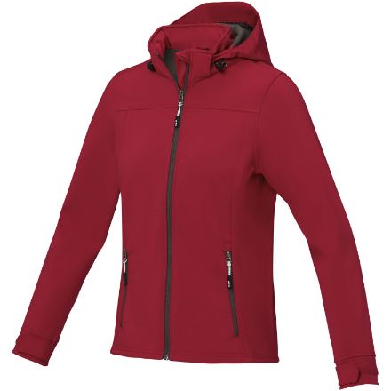 dames softshell jas - rood