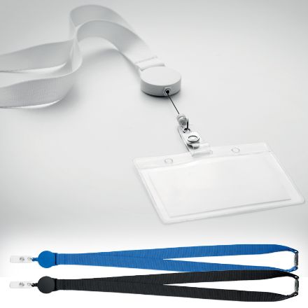 lanyard met badgehouder zip