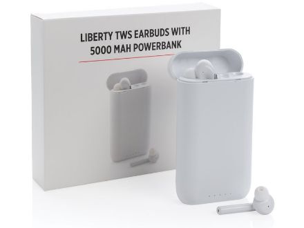 liberty draadloze oordopjes met powerban