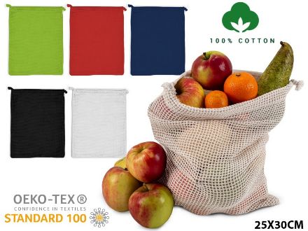 herbruikbaar groente en fruit zakje oeko-tex®