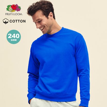 sweatshirt 240 gr katoen fruit of the loom