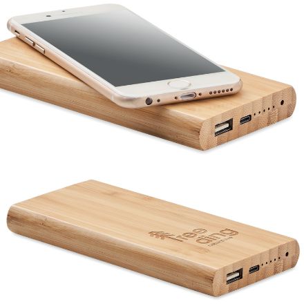 bamboe powerbank 4000 mah