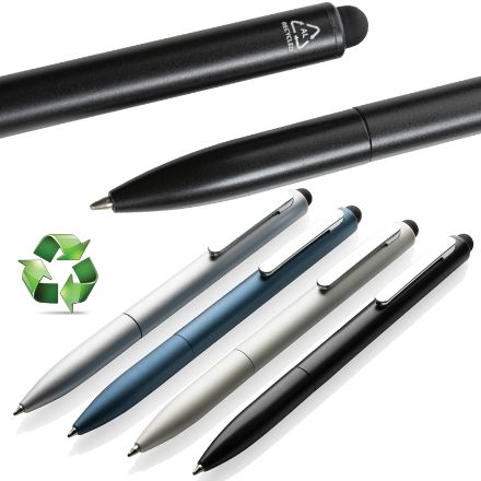 kymi recycled aluminium stylus pen blauwschrijvend