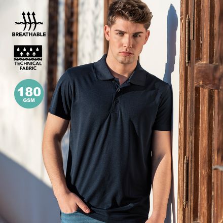 polo 100% polyester 180 gr/m2, ademend