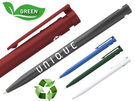 post consumer recycled pen pim blauwschrijvend