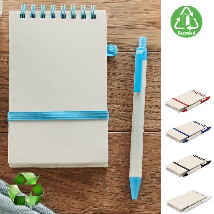 a6 gerecycled melkverpakkingen karton notebook