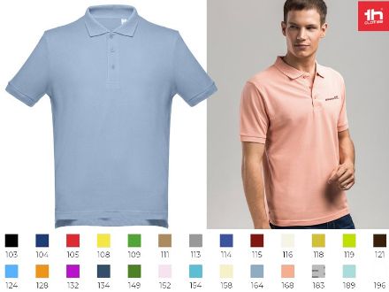 thc adam polo t-shirt voor mannen 195 g katoen