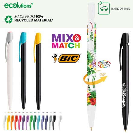 bic® media clic eco balpen blauwschrijvend