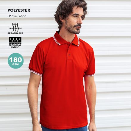 polo shirt tecnicpolyester 180 gr zawak s-xxl