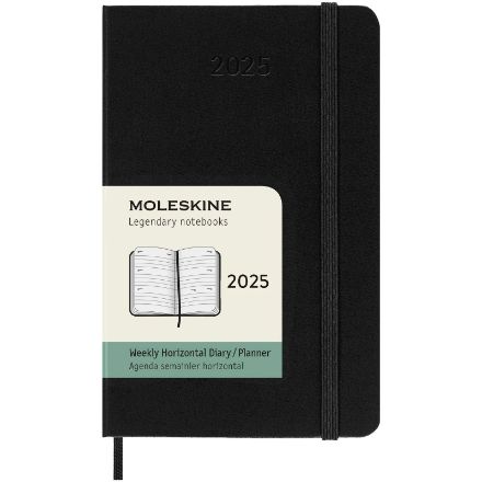 moleskine horizontale weekagenda voor 12 maanden