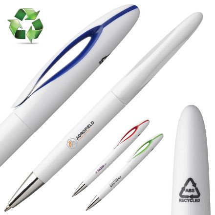 lunar recycled abs pen blauwschrijvend