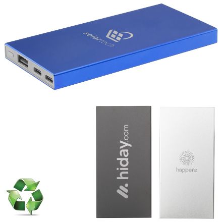 tecco recycled aluminium powerbank 5000 mah