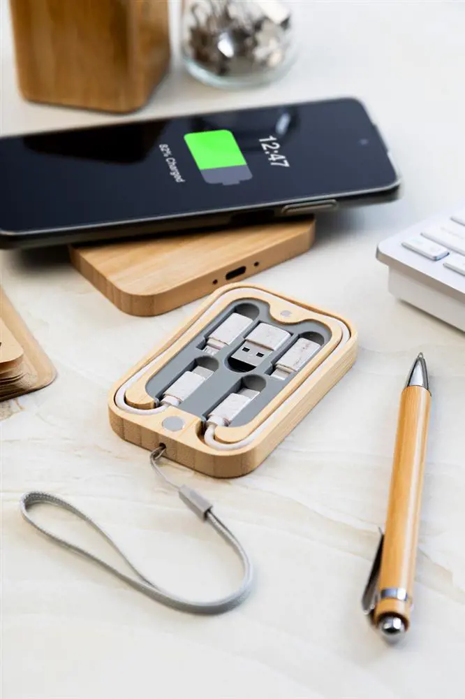 Bureau accessoires gemaakt van bamboe