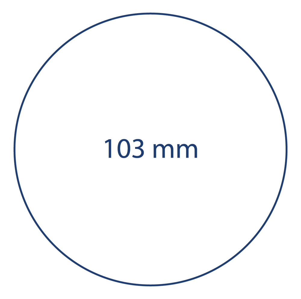 Ronde bierviltjes - grootte