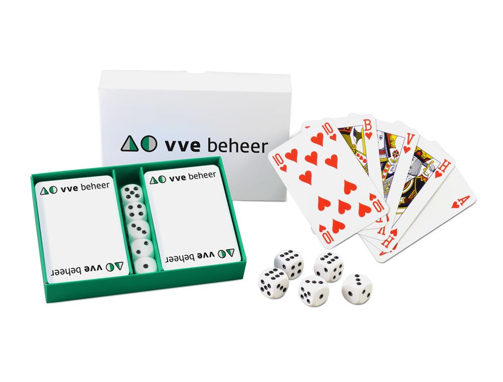 Kaarten dobbelstenen set