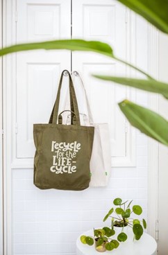 Canvas tassen geven een duurzame boodschap