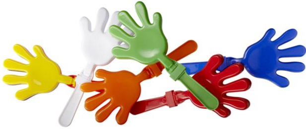 Handklappers in vele kleuren online bestellen