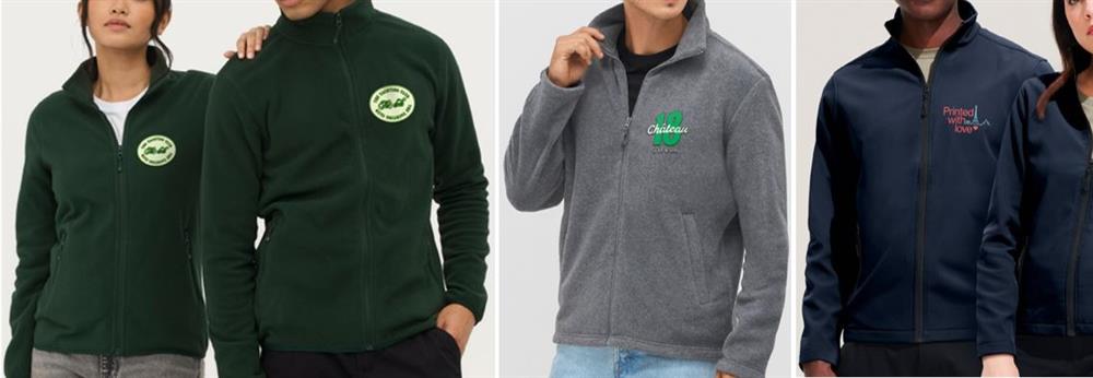 Online fleece jassen op maat bestellen, bij Harogifts