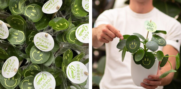 bedrukte plant Smiley